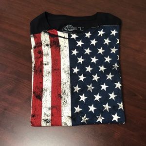 SOLD - Five Crown American Flag Shirt